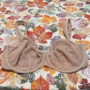 ThirdLove Tan unlined modern mesh scoop bra